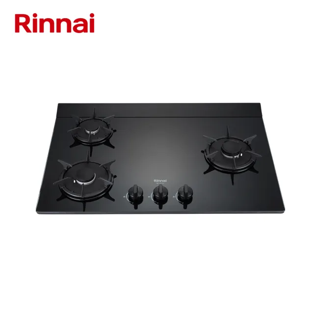 【林內】右單口三口彩焱黑玻璃檯面爐 RB-L3710G(BR) 含基本安裝