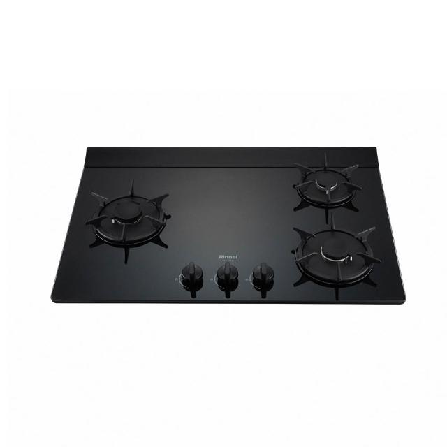 【林內】左單口三口彩焱黑玻璃檯面爐 RB-L3710G(BL) 含基本安裝