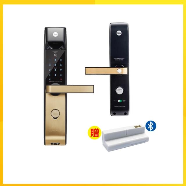 【Yale 耶魯】YDM-7216A 藍芽組合 手把式智能/電子鎖(指紋│密碼│卡片│藍芽│Wifi│鑰匙/送安裝)