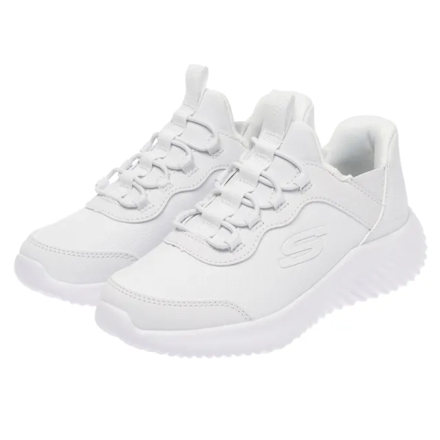 【SKECHERS】男童系列 男童鞋 運動鞋 瞬穿舒適科技 BOUNDER (403896LWHT)