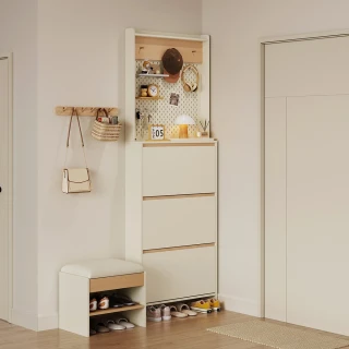 【hoi! 好好生活】Linsy北歐理想家翻門0.75M超薄鞋櫃帶上架