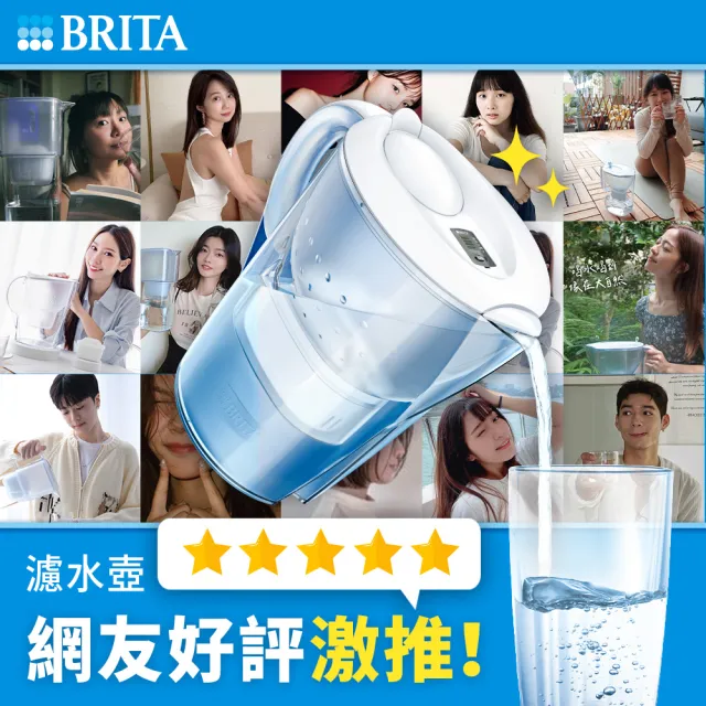 【BRITA】官方直營 Marella 3.5L馬利拉濾水壺+MXPRO全效型3入+去水垢3入濾芯(共1壺7芯)