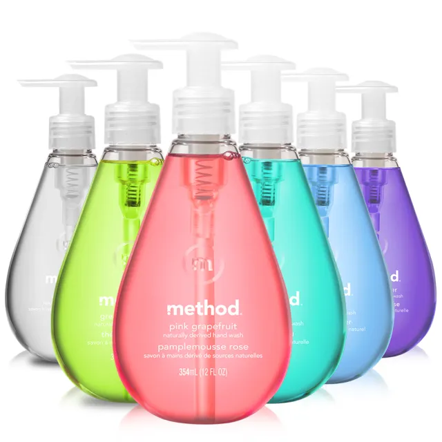 【method 美則】洗手乳、泡沫洗手露4件組(3罐補充瓶+1罐洗手)