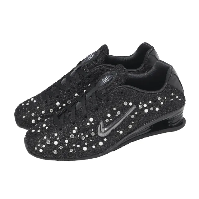 【NIKE 耐吉】休閒鞋 Wmns Shox Z 女鞋 黑 白 馬年限定 珍珠水鑽 緩衝 IQ1157-010