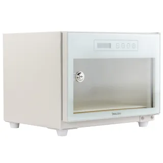 【SAMURAI 新武士】25公升 UVA藍光觸控式數位電子防潮箱(公司貨 月光白 UVA-028)