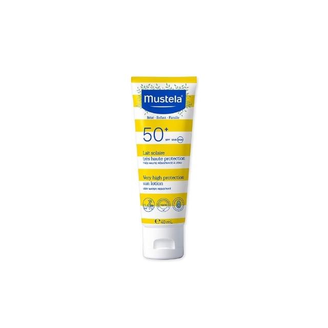 【Mustela 慕之恬廊】高效全護防曬乳SPF50+ 40ml(嬰兒防曬 寶寶防曬 新生兒/孕婦可使用)