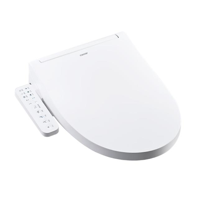 CAESAR 凱撒衛浴 GTS 纖薄側操 溫水洗淨便座 TAF502，具備殺菌功能，提供舒適的溫水清洗體驗。採用輕巧設計，適合現代衛浴空間，並附有 1 年保固。BSMI 認證碼：R31310，產地為中國。