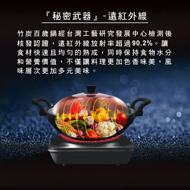 FULOTO-竹炭百歲大炒鍋(單入)