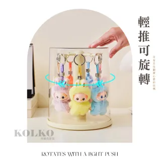 【Clook 鹿客家居】旋轉公仔收納盒 旋轉收納盒 公仔展示盒 公仔展示架