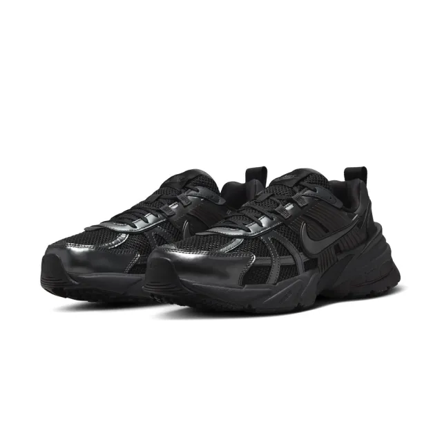 【NIKE 耐吉】V2K Run 男鞋 黑色 全黑 網布 透氣 黑武士 運動 休閒 復古 休閒鞋 HJ4497-001