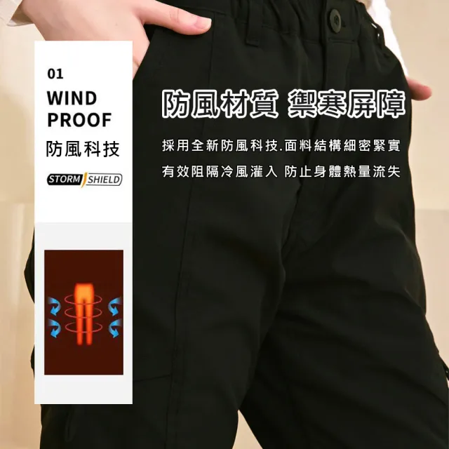 【KISSDIAMOND】防風防水加絨工裝衝鋒褲(雪褲/保暖褲/女長褲/KDFP-B838)