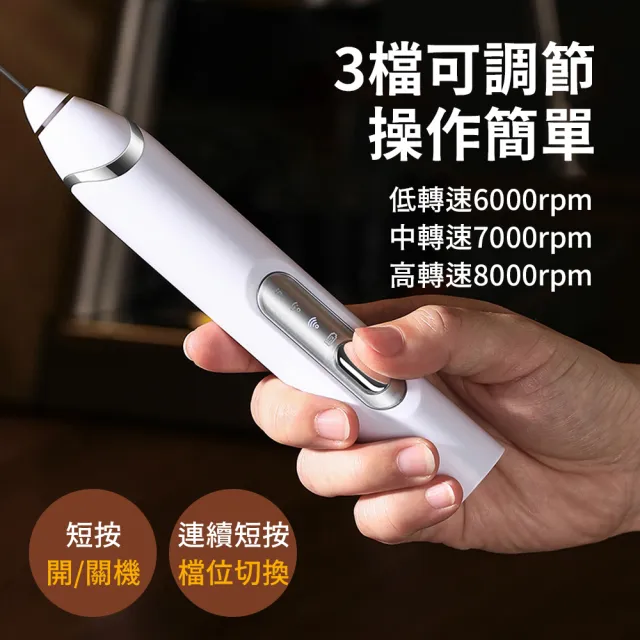 【OMG】家用無線雙頭電動打奶泡器 三段調節 手持自動攪拌器 打蛋器 奶油打發