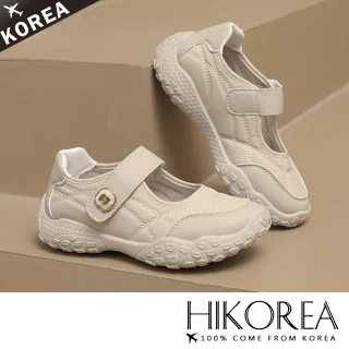 【HIKOREA】韓國空運。魔鬼沾立體車縫輕量回彈5CM厚底休閒鞋/版型偏小(71-3639/二色/現貨+預購)