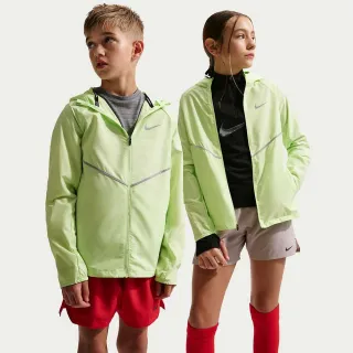 【NIKE 耐吉】外套 童裝 大童 男女童 運動連帽外套 K NK REPEL MILER JACKET 螢光綠 IO3389-360(2S4880)