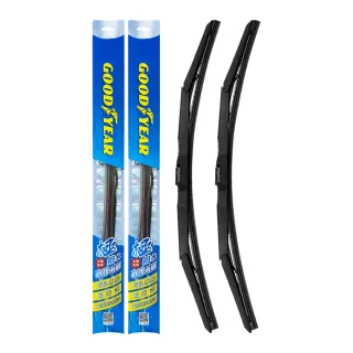 【GOODYEAR 固特異】極撥水三節式矽膠雨刷 14-26吋 2支組 MG｜Toyota｜Honda｜Nissan 前雨刷｜鍍膜雨刷