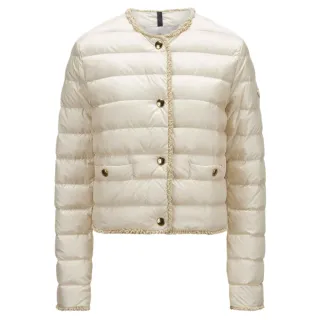 【MONCLER】春夏新款 女款 FLEURS 短版羽絨外套-淺米色(1號USA-S、2號USA-M、3號USA-L)