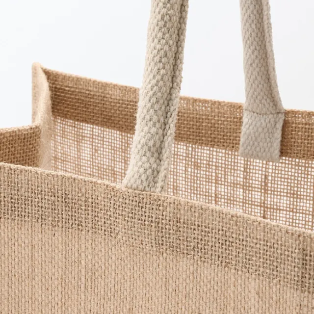 【MUJI 無印良品】黃麻購物袋A3 原色