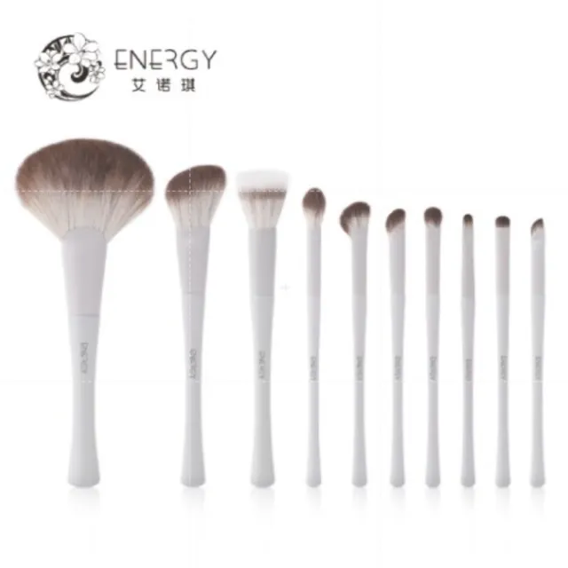 【ENERGY 艾諾琪】煙灰仿生雪狐毛10支套刷