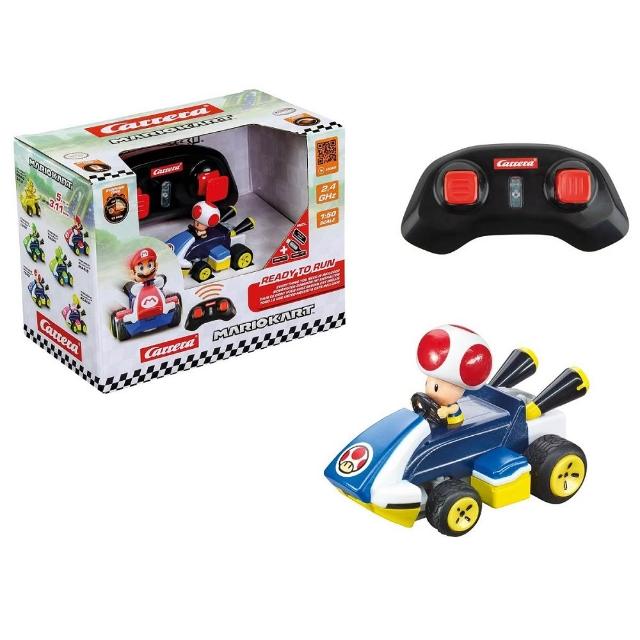 【Nintendo 任天堂】Carrera《任天堂》1:50迷你卡丁遙控車-奇諾比奧