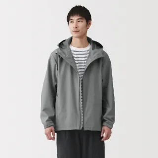 【MUJI 無印良品】男透氣撥水加工連帽外套(灰色/黑色/米黃/米色/煙燻綠/暗藍)