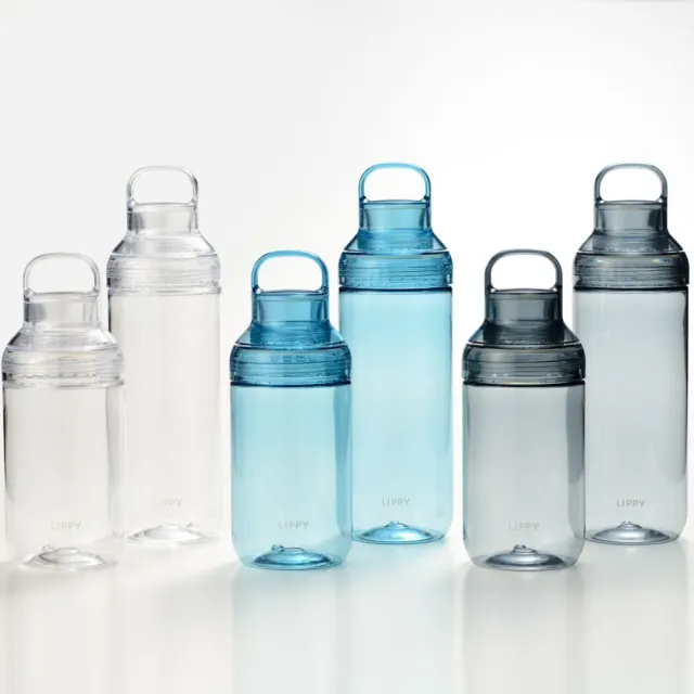 【LIPPY】日本製手提式Tritan透明水壺- 700ML (安全耐用 可拆洗 輕便水壺)