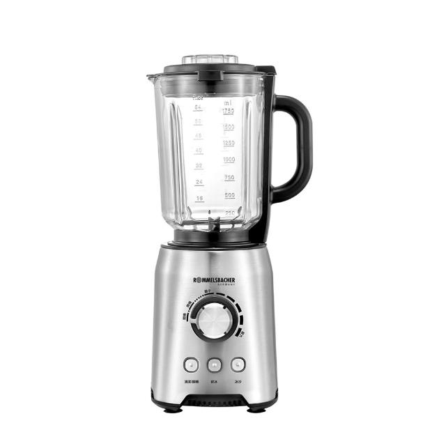  ROMMELSBACHER MX 1250 專業型調理機，中國製造，內部採用不鏽鋼材質，電壓110V，尺寸20 x 30 x 44.5 cm，重4.55 kg。容量1~2L，回轉速20000~25000 RPM，消耗功率600~700W，具碎冰特殊功能，保固2年，BSMI許可字號R36153。適合專業廚房使用，高轉速高效處理蔬果冰塊，耐用實用。 