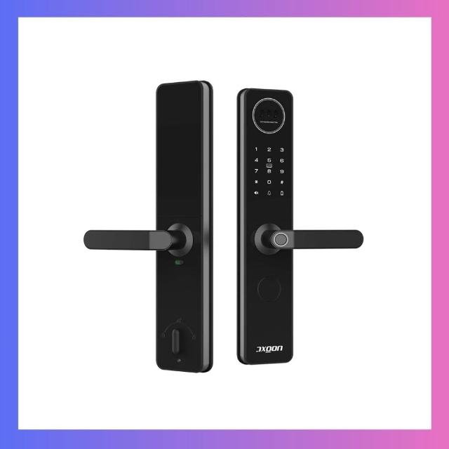 【AXGON】G1-100K 人臉辨識八合一電子鎖(人臉│指紋│卡片│密碼│鑰匙│APP│NFC/含安裝)