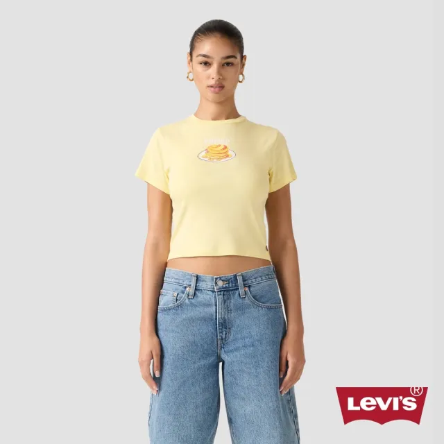 【LEVIS】運動短袖Tee / 設計印花 /220G厚磅 女生上衣 熱賣單品 A8798-0085