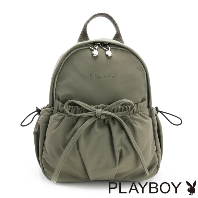 【PLAYBOY】後背包 尼龍系列 - 綠色