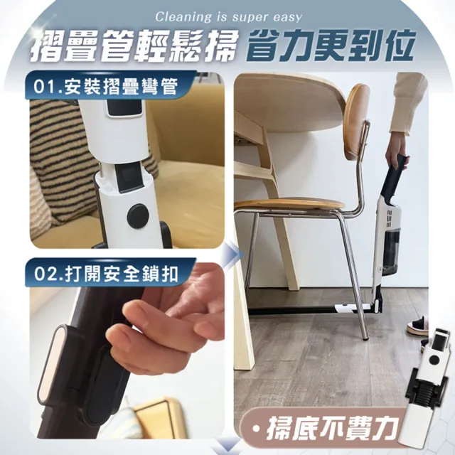 【MAXRO】易吸淨 | 自動集塵強力旋風吸塵器 MX-VC2501-經典標配組