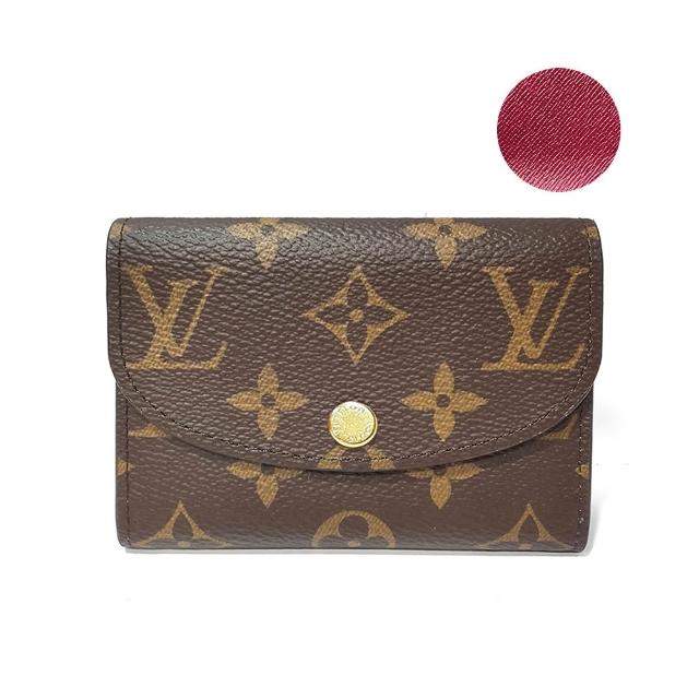 LV LOUIS VUITTON 路易威登 M41939 Rosalie 釦式短夾零錢包，採用高階咖啡色系帆布外層與牛皮內層設計，簡約時尚且實用。此款零錢包為女款，尺寸為11x8x2cm，開口方式為釦式，內部有4個夾層與1個內袋，適合存放零錢、卡片等小物。附原廠包裝盒與防塵袋，為歐洲原裝進口商品，品質保證，是時尚配飾與日常攜帶的理想選擇。
