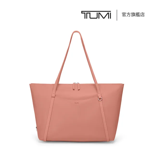 【TUMI】Voyageur Q Tote 都會時尚托特包 - 粉陶色(TUMI 官方旗艦店)