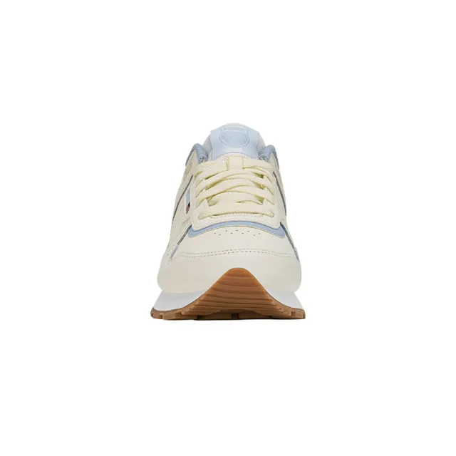 【K-SWISS】經典運動鞋 VISTA RUNNER  女鞋 米白水藍焦糖色 99444-065-M