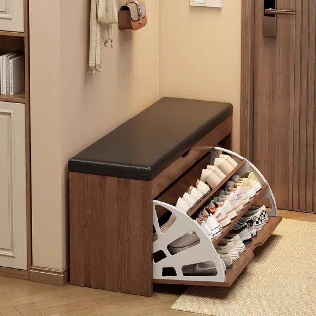 LEZUN 多層家用入門翻蓋副格款80cm鞋架鞋櫃防塵收納門外置物架（鞋架/鞋櫃/收納櫃/置物架）