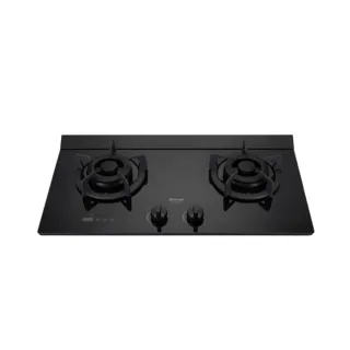 【林內】檯面式極炎玻璃二口瓦斯爐-LED藍光旋鈕+定時(RB-M2620G 基本安裝原廠保固)