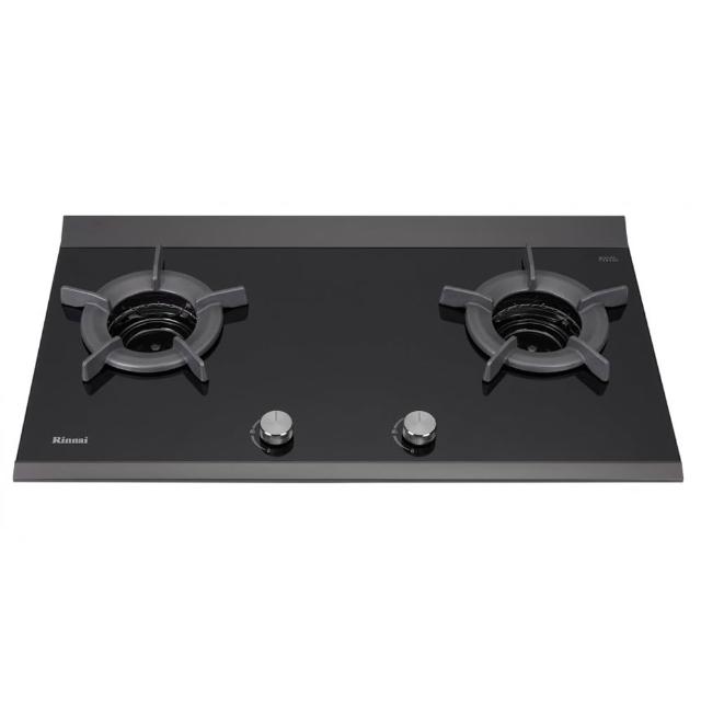 【林內】檯面式內焰玻璃雙口瓦斯爐日本原裝進口(RB-2CGN 基本安裝原廠保固)