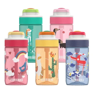 【KAMBUKKA】Lagoon Tritan 趣吸瓶 400ml/多色任選(吸管杯/運動水壺/運動水瓶/兒童水壺)