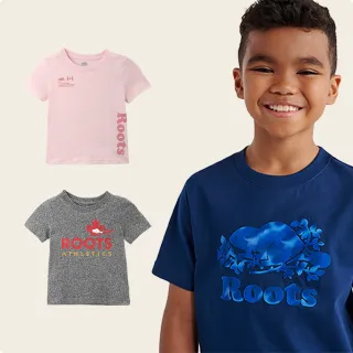 【Roots】童款-精選Roots 經典海狸LOGO短袖T恤或洋裝或短褲(多款可選)