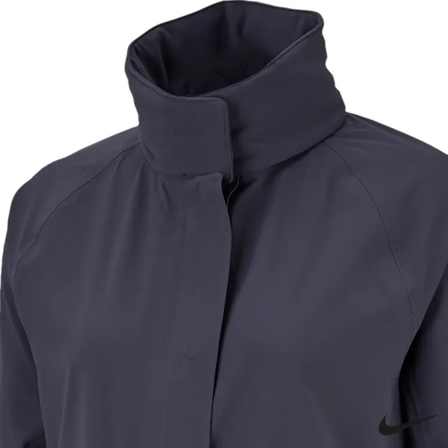 【NIKE GOLF】Nike Golf 女 防風防水運動機能長版外套 深灰 AV3698-015