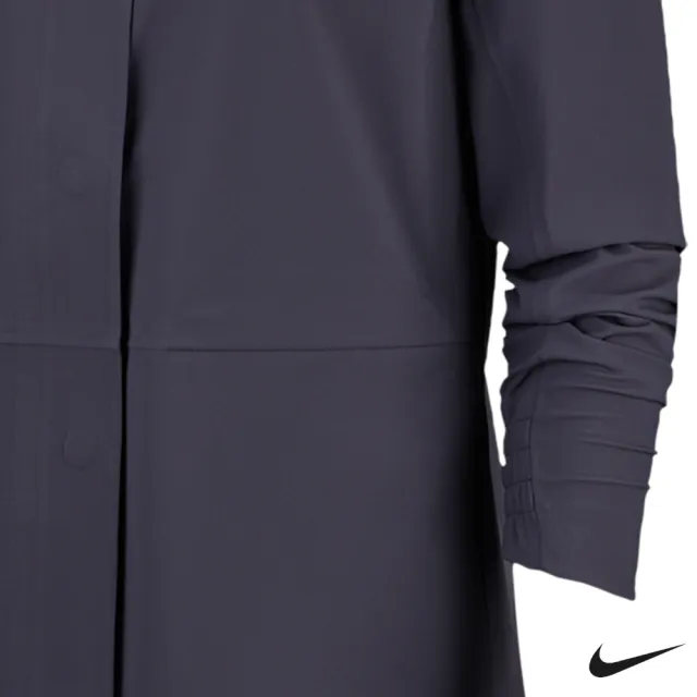 【NIKE GOLF】Nike Golf 女 防風防水運動機能長版外套 深灰 AV3698-015