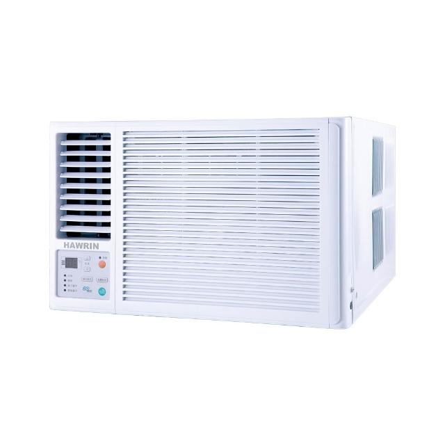 HAWRIN華菱 HANR-43KIGSH 窗型變頻冷氣機，專為4-6坪空間設計，CSPF第一級能源效率，採用環保R32冷媒，提供強效冷房功能。右吹出風口設計，220V電源供電，室內機輕巧易安裝。中國製造，享1年全機及壓縮機保固，適合小坪數家庭或辦公室使用，節能省電又舒適。