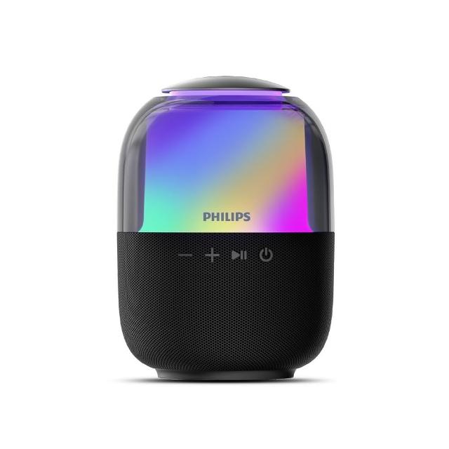 【Philips 飛利浦】炫彩RGB強力低音無線藍牙5.3喇叭-TAS2108BK