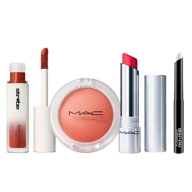 【M.A.C】超漾光持色美肌修顏組(超漾光持色奶凍腮紅7.3g+輕透光感腮紅蜜/打亮蜜4.3ml_雙11限定)