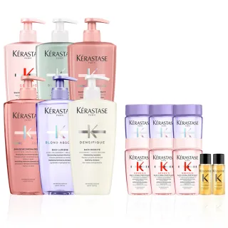 【KERASTASE 巴黎卡詩】大容量髮浴/洗髮精500ml 三入組