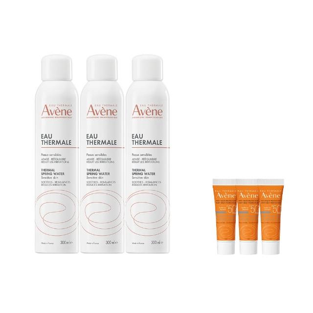 【Avene 雅漾】官方直營 舒護活泉水300mlx3入(保濕化妝水/妝前噴霧)