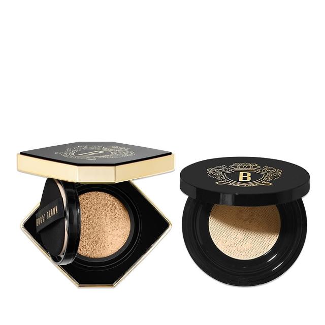 【Bobbi Brown 芭比波朗】冬蟲夏草拍拍定妝組(冬蟲夏草奢光蜜粉10g+精華氣墊)