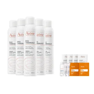 【Avene 雅漾】官方直營 活泉水穩膚噴霧300mlx5入組(保濕化妝水/舒緩乾癢敏弱)