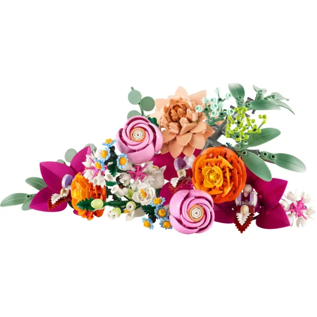 【LEGO 樂高】Botanicals 10342 優雅粉紅花束(花藝 居家擺設 積木 玩具模型 禮物)