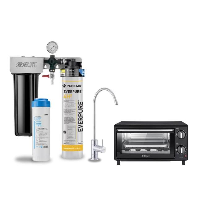 【EVERPURE 愛惠浦】櫥下型 PURVIVE Duo-4H2無鉛龍頭兩道式生飲淨水器(前置中空絲膜)