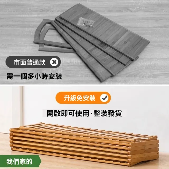 【Quality 聚家】免安裝折疊鞋架 入戶鞋架 簡易鞋架 收納鞋櫃 五層50長（免安裝/可折疊/承重力強）